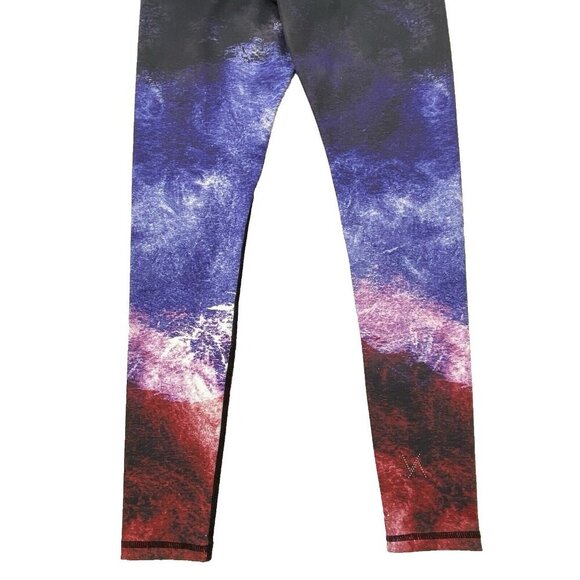 VIE ACTIVE Rockwell Skinny Athletic Workout Legging Pants Womens size S Ocean - Picture 6 of 8